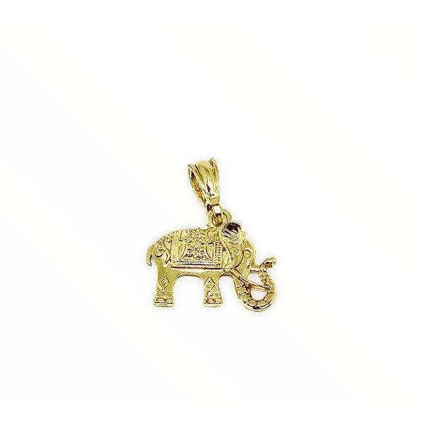 Elephant pendant in 18kts of gold plated