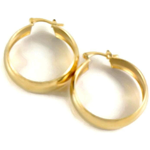 Dainty endeless hoop 18kts of goldplated earrings – Raf Rossi Gold Plated