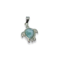 15mm larimar turtle charm pendant charms & pendants