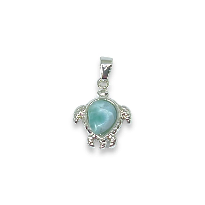 15mm larimar turtle charm pendant charms & pendants