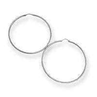 35mm circumference sterling silver mirror hoops earrings earrings