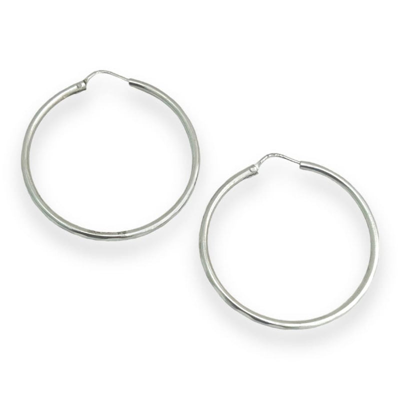 35mm circumference sterling silver mirror hoops earrings earrings