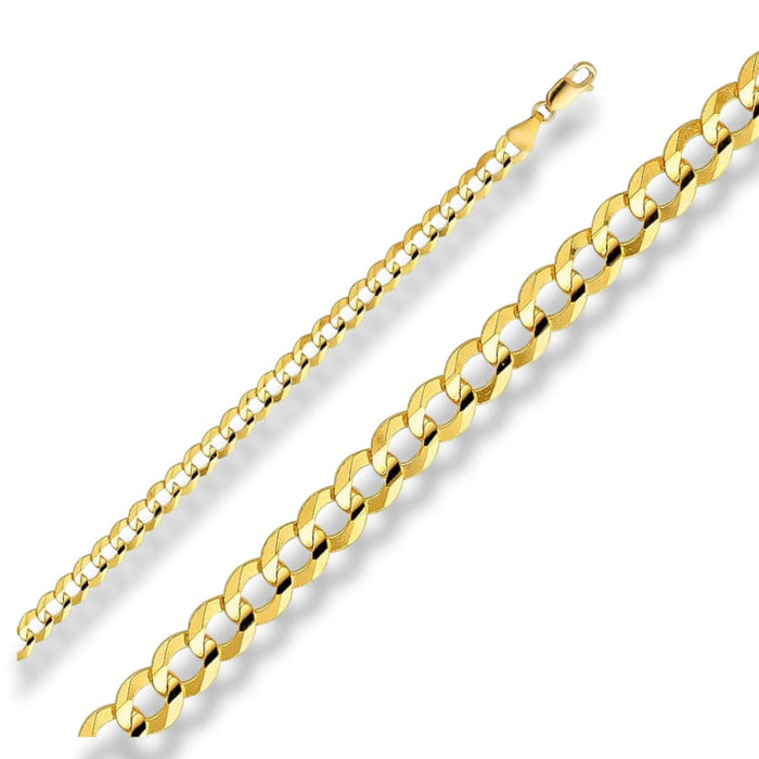 3mm curb links chain necklace in 18k of gold plated 24” chains