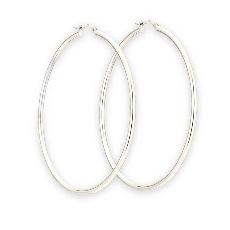 55mm circumference sterling silver hoops earrings earrings