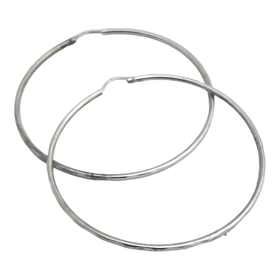 70mm circumference sterling silver mirror hoops earrings earrings