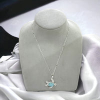 30mm larimar turtle charm pendant charms & pendants