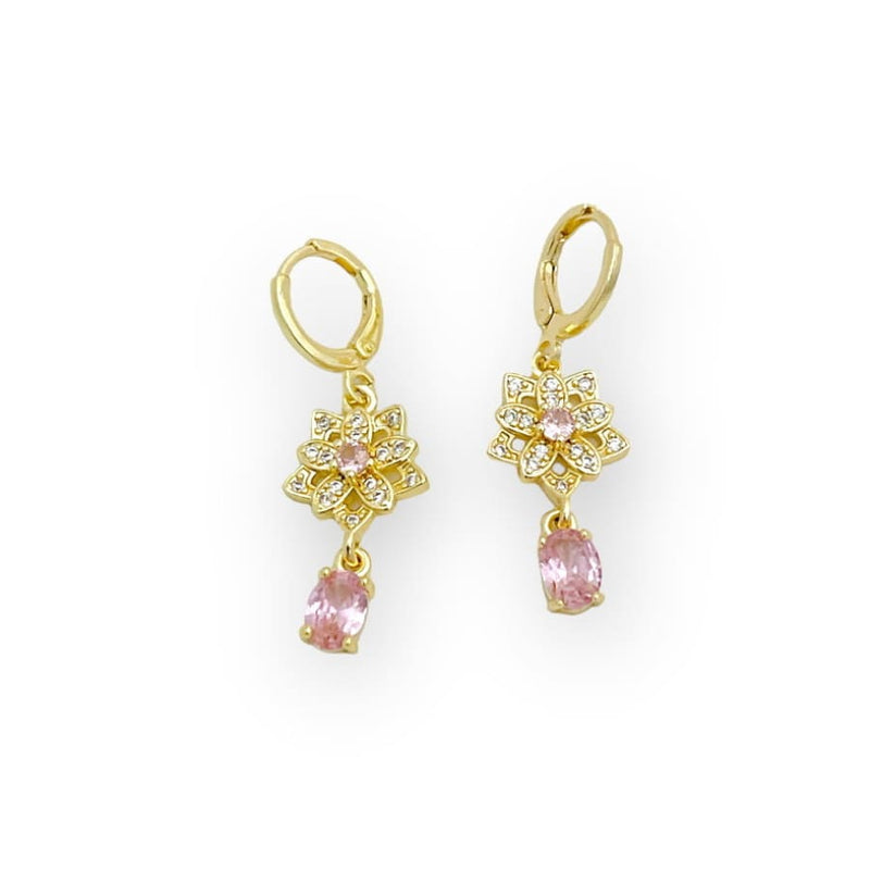 Antoinette pink earrings gold-filled earrings