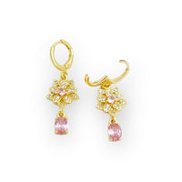 Antoinette pink earrings gold-filled earrings