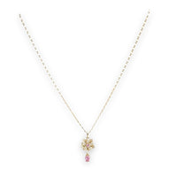 Antoinette pink gold-filled chain necklace chains