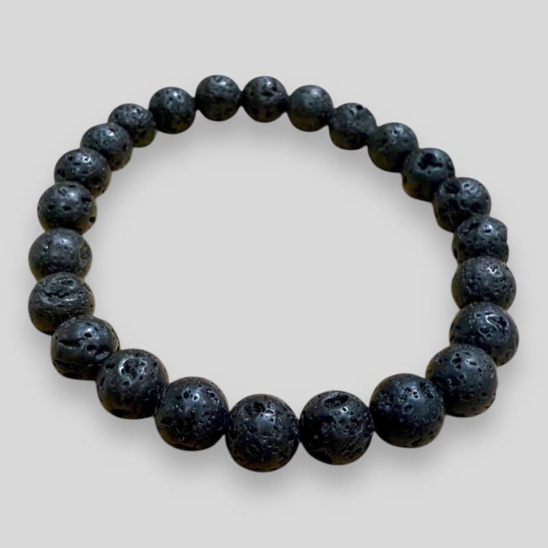 Black lava stone bracelet for anxiety calmness and relaxation bracelet