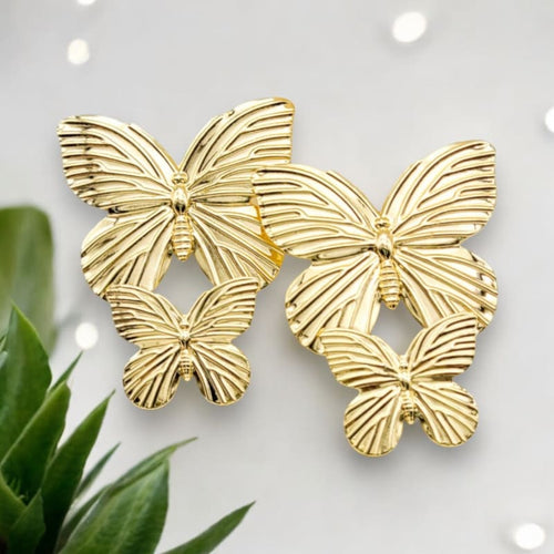 Butterflies gold- filled studs earrings earrings