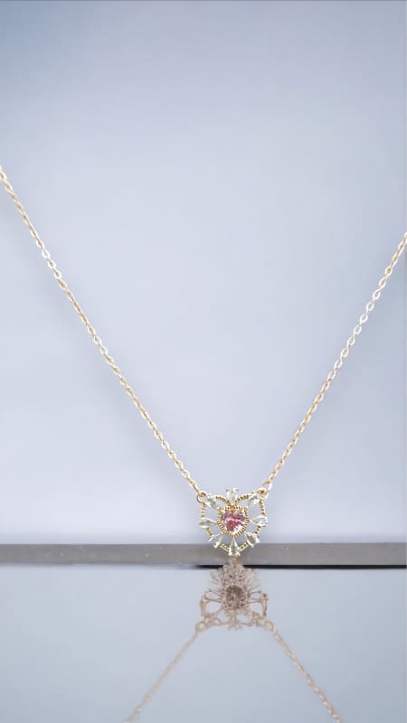 Crystal heart set earrings necklace in 18k gold filled 29.99 / chains