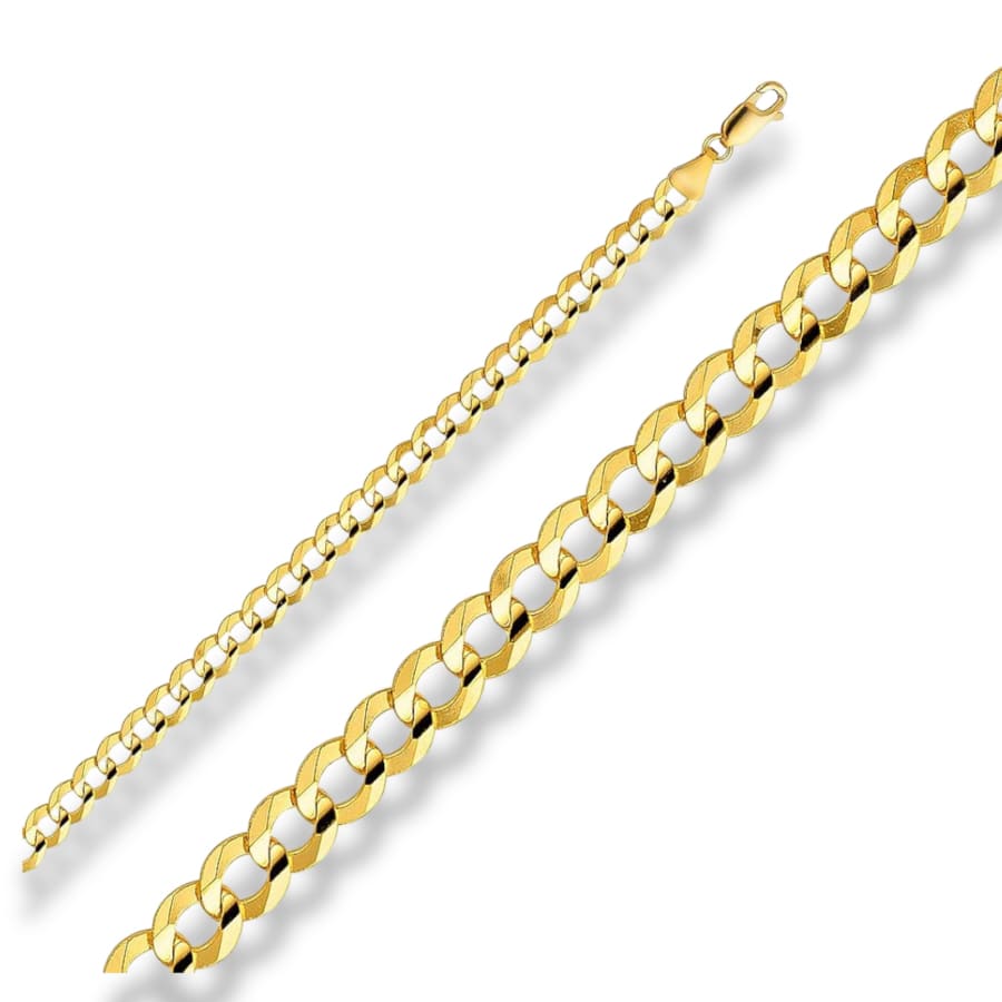 Cuban bracelet 4mm in 18kts gold plated 7.5 bracelets