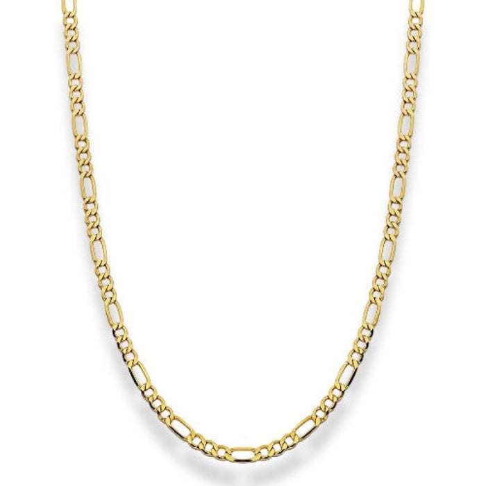 Figaro chain 3mm wide by 28” length gold filled