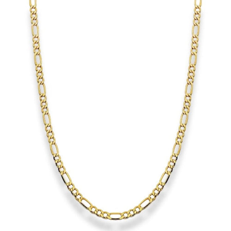 Figaro chain 3mm wide by 28” length gold filled