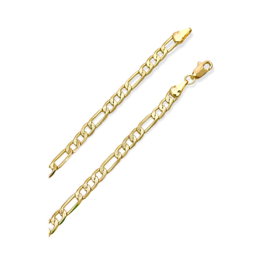 Figaro link diamond cut 3mm chain 18kts of gold plated chains