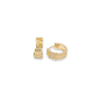 Helena gold-filled huggies earrings