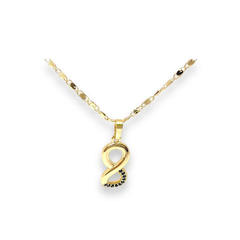 Lips links chain necklace in 14k of gold plated