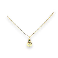 Lina multi-color stone cz gold-filled necklace pendant chains