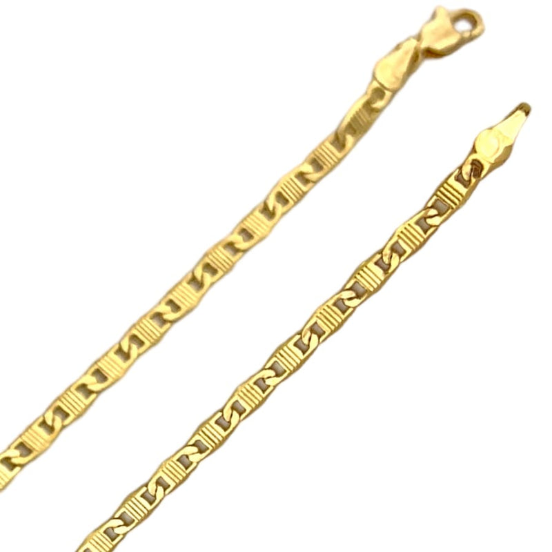 Mariner flat strips bracelet in 18k of gold filled bracelets