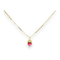 Ofelia red heart gold-filled chain necklace chains