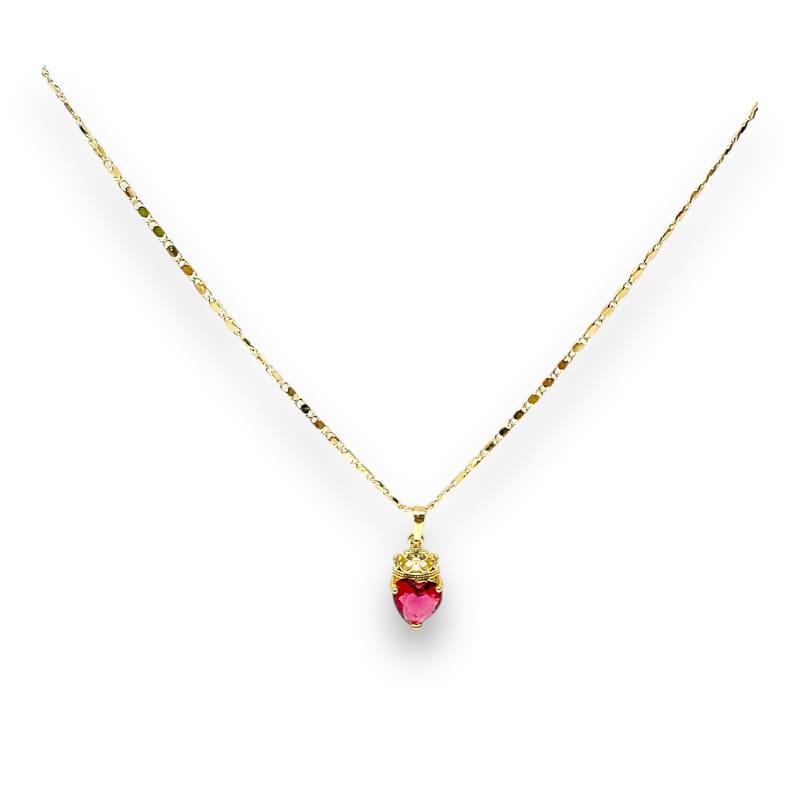 Ofelia red heart gold-filled chain necklace chains