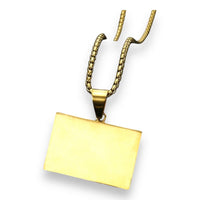 Puerto rico cz flag pendant in 18k of gold layered $24.99 / 39.99