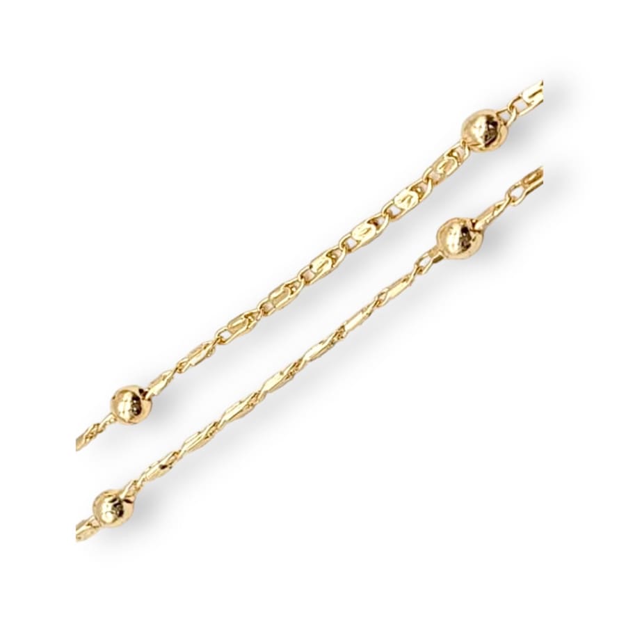 Satellite lumachina ball chain necklace in 18k of gold plated chains