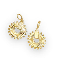 Wheels dangle earrings gold-filled earrings