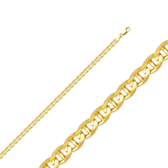 1.3mm mariner link 18kts of gold plated 20’’ chains