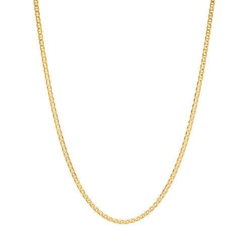 1.3mm mariner link 18kts of gold plated 20’’ chains