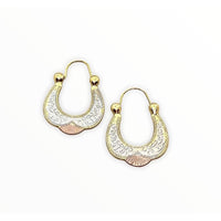 Africa hoop earrings in 18kts of gold plated earrings