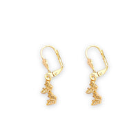 Butterflies lever-back 18k of gold plated earrings earrings