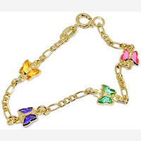 Butterfly 18kts plated bracelet bracelets