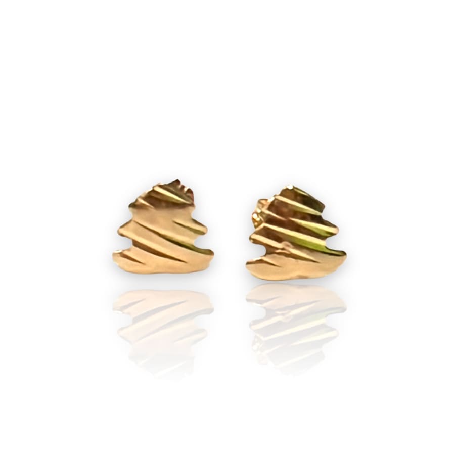 Christmas tree studs earrings in 18k of goldfilled earrings