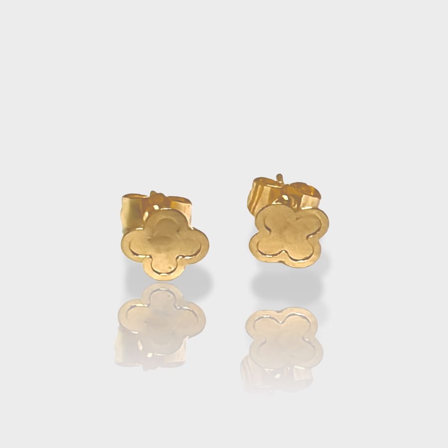 Clover studs earrings in 18k of goldfilled earrings