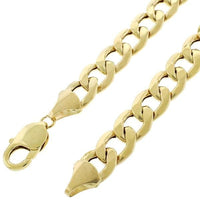 Cuban curb 10mm 18k gold plated chain chains