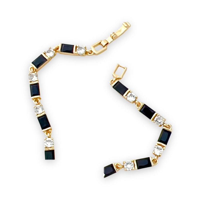 Cz squares bracelet 18k of gold plated bracelets