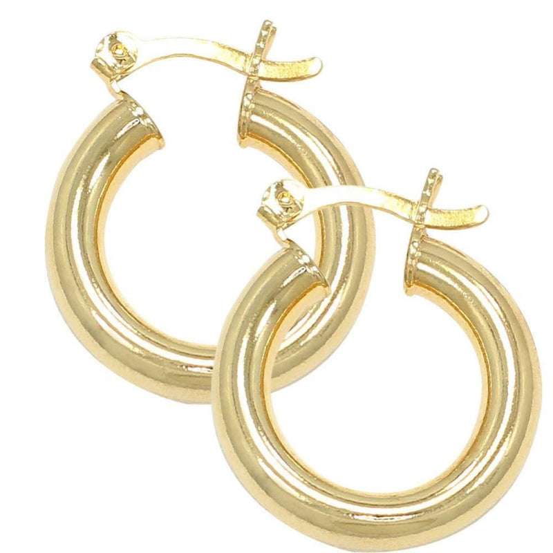 Earrings hoops 18kts gold plated