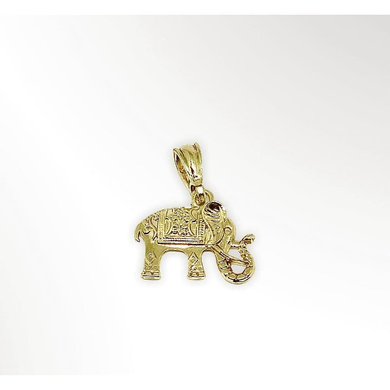 Elephant pendant in 18kts of gold plated charms