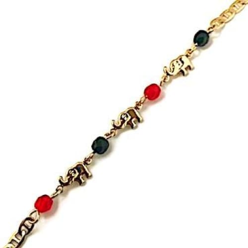 Elephants mariner anklet 18kts of gold plated 10 anklet