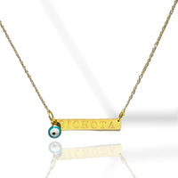 Evil eye charm - necklace 18kts gold plated charms