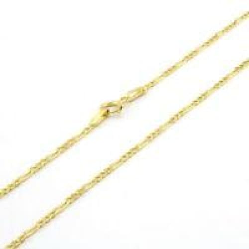 Figaro 2mm 18k gold plated chain chains