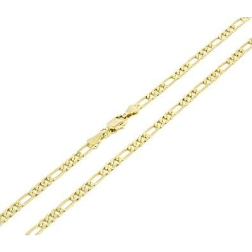 Figaro 2mm 18k gold plated chain chains