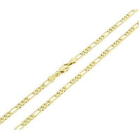 Figaro 2mm 18k gold plated chain chains