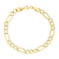 Figaro 4mm 18k gold plated chain 8.5’’ bracelet chains