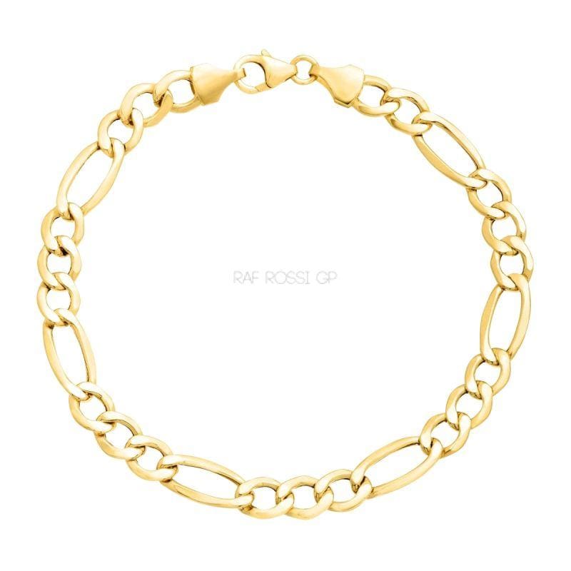 Figaro 4mm 18k gold plated chain 8.5’’ bracelet chains