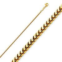 Franco 1mm 18kt gold plated chain chains