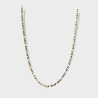 Gold tone and silver 3.7mm figaro chain chains