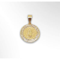 Guadalupe pendant of gold plated charms